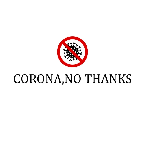 Corona Bedankt — Stockfoto