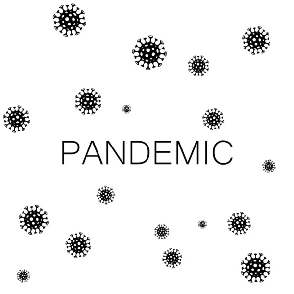 Pandemic Text Covid Background — 스톡 사진