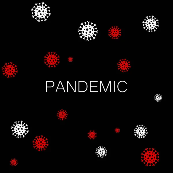 Pandemic Text Covid Background — Stock Photo, Image