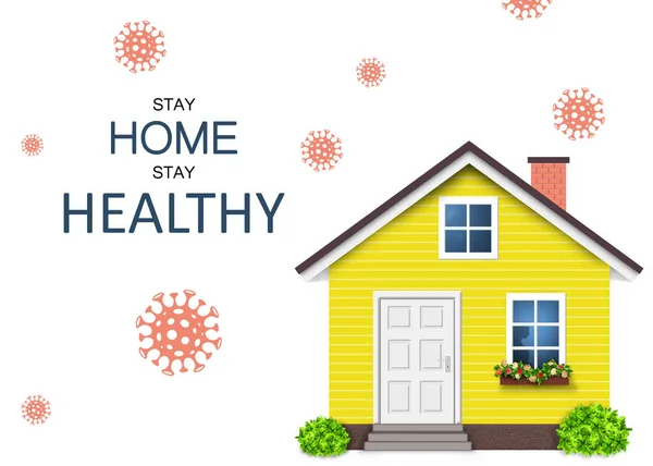 Stay Home Stay Healthy Covid Coronavirus — Stock Photo, Image