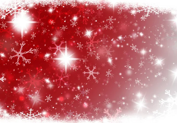Christmas Background Red Snow — Stock Photo, Image