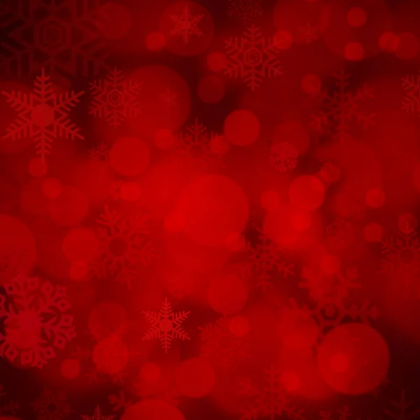 Rode Abstracte Sneeuw Vallende Winter Kerst Vakantie Achtergrond — Stockfoto