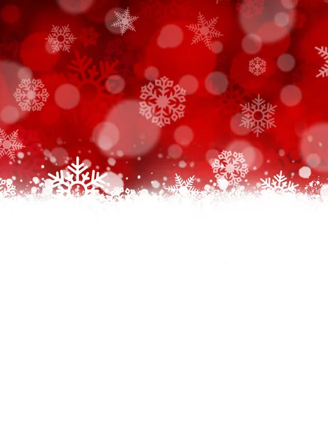 Red Abstract Snow Falling Winter Christmas Holiday Background — Stock Photo, Image