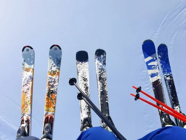 Deportes Esquí Nieve Montaña —  Fotos de Stock