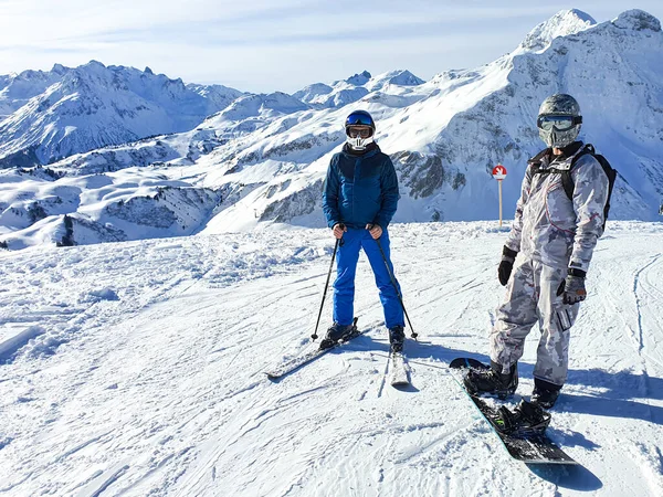 Deportes Esquí Nieve Montaña —  Fotos de Stock