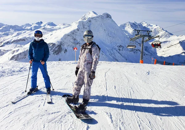 Deportes Esquí Nieve Montaña —  Fotos de Stock