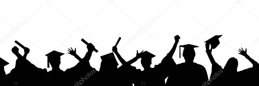 Graduation Celebration university students background