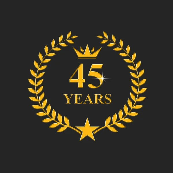 Years Old Anniversary Luxurious Logo — Stock Photo, Image