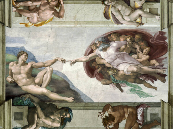 Италия Март 08 Создание Адама Микеланджело