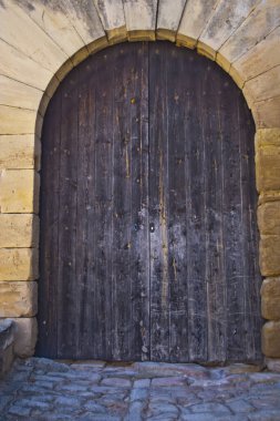 Eski bir evin kırsal kapısı.