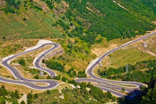 Route Sinueuse Dans Les Pyrénées Catalanes — Photo