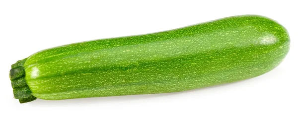 Frische Grüne Zucchini Oder Knochenmark Isoliert Auf Weißem Hintergrund Volle — Stockfoto