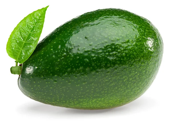 Frische Avocado Isoliert Auf Weißem Hintergrund Volle Schärfentiefe Schneidpfad — Stockfoto