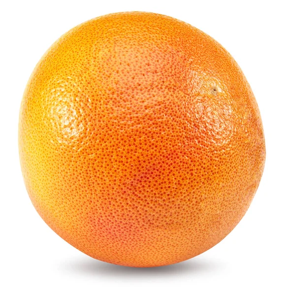 Grapefruit Geïsoleerd Witte Achtergrond Volledige Scherptediepte Knippad — Stockfoto