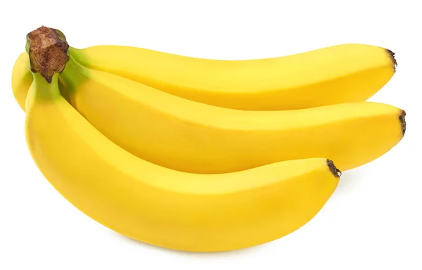 Frische Banane Isoliert Auf Weißem Hintergrund Exotisch Tropisch Schneidpfad — Stockfoto