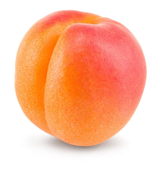 Aprikos Frukt Isolerad Vit Bakgrund Klippväg — Stockfoto