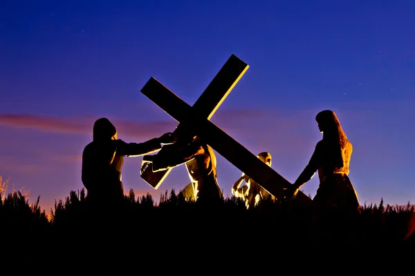 Marija Bistrica Christ Golgata monument — Stockfoto