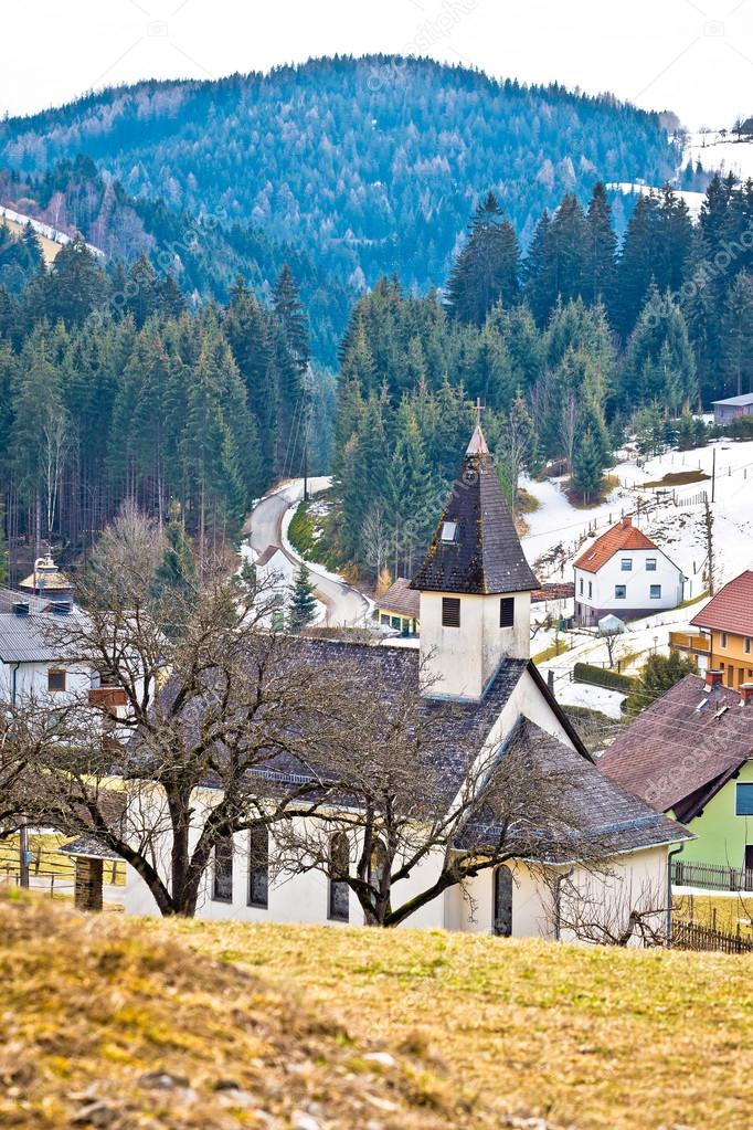 Alpine village of Kliening in Carinthia
