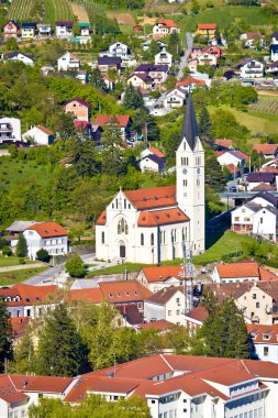Krapina kasaba kilise dikey görünüm