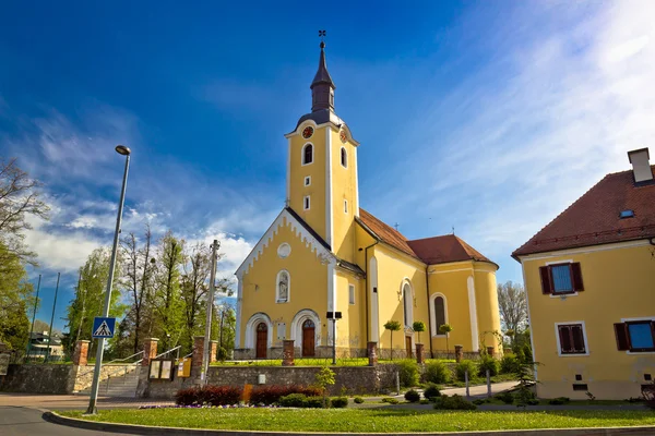 Town of Ivanec church view — Stock Photo, Image