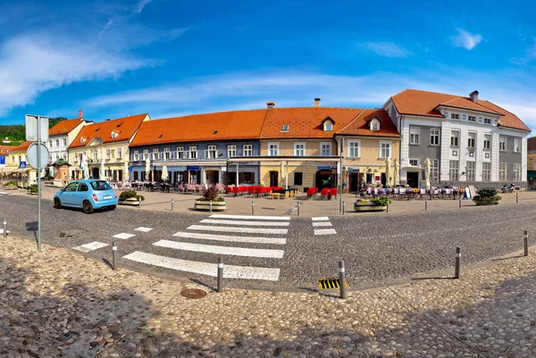 Town of Samobor center square view — Stock Photo, Image