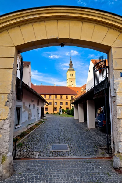 Stare sTees barokowego miasta Varazdin — Zdjęcie stockowe
