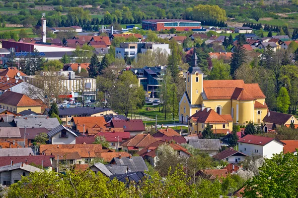 Staden Ivanec antenn utsikt — Stockfoto