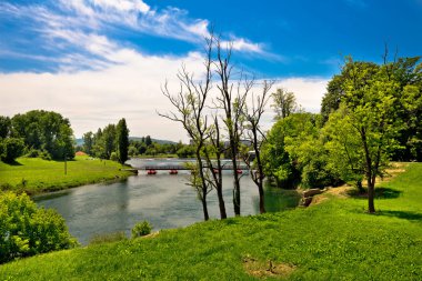 Karlovac Korana nehir manzara