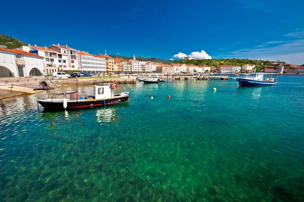 Turquoise waterfront of town Senj — Stock Photo, Image