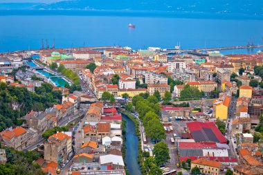 Rijeka şehir havadan görünümü