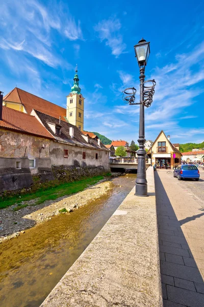 Town of Samobor architecture vertical view — Stock Photo, Image