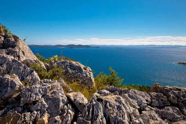 Kornati Nemzeti park szigetcsoport megtekintése — Stock Fotó