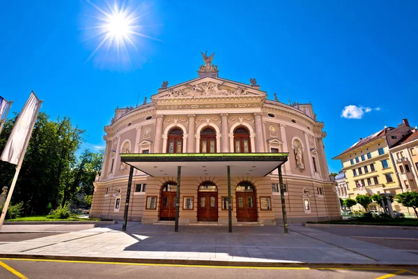 Sloveense nationale theater in Ljubljana — Stockfoto