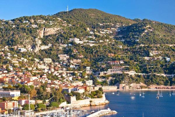 Villefranche Sur Mer Vista Costeira Riviera Francesa Região Alpes Maritimes — Fotografia de Stock