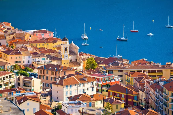 Villefranche Sur Mer Ciudad Idílica Vista Costa Riviera Francesa Región — Foto de Stock