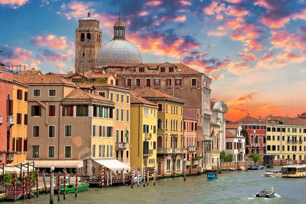 Scenic Grand Canal Architectuur Oude Stad Van Vencie Uitzicht Veneto — Stockfoto