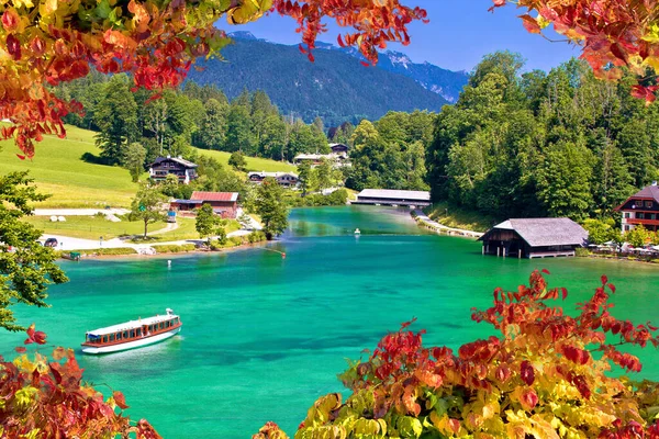 Konigssee Utsikt Över Alperna Berchtesgadener Land Bayern Tyskland — Stockfoto