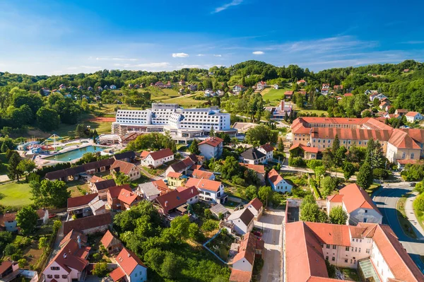 Varazdinske Toplice Termisk Riviera Antenn Zagorje Regionen Kroatien — Stockfoto