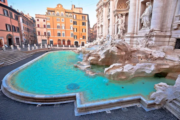 Wieczne Miasto Rzymu Fontanna Trevi Rzymie Widok Najpiękniejsza Fontanna Świecie — Zdjęcie stockowe