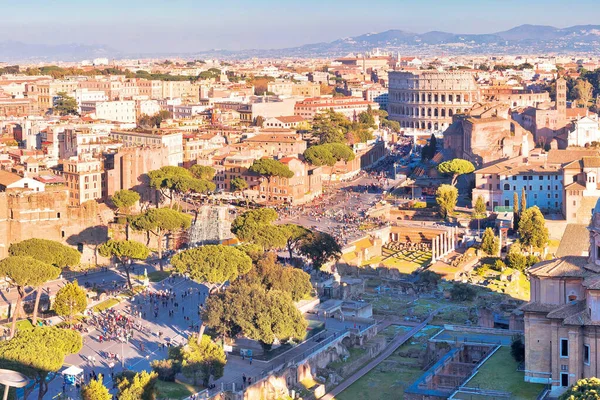 Città Eterna Roma Monumenti Storici Vista Panoramica Capitale Dell Ital — Foto Stock