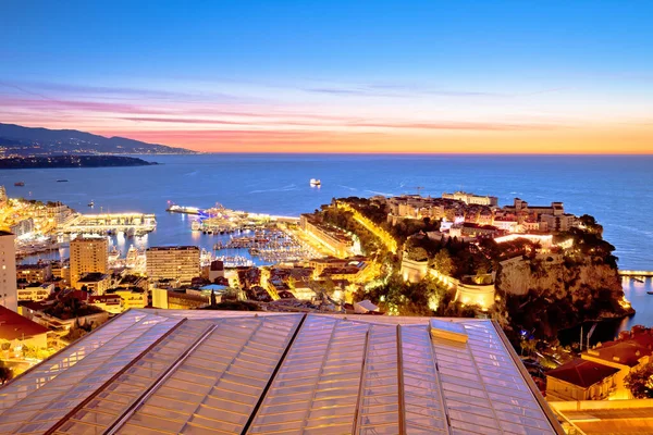 Мбаппе Карло Город Монако Красочный Вечерний Вид Принцесса Монак — стоковое фото