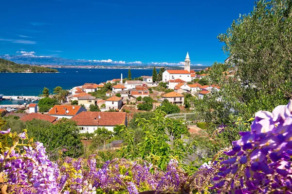 Archipelag Zadar Kali Wieś Wyspie Ugljan Stara Architektura Kolorowy Widok — Zdjęcie stockowe