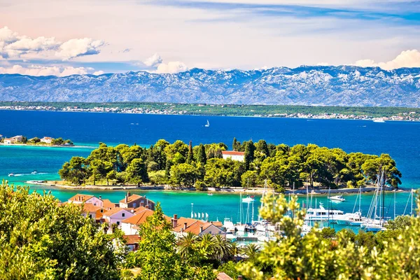 Arquipélago Zadar Ilha Ugljan Beira Mar Vista Galovac Preko Região — Fotografia de Stock