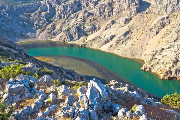 Zrmanja Řeka Krasový Kaňon Pohled Krajina Dalmácie Regionu Chorvatska — Stock fotografie