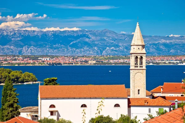 Zadari Szigetcsoport Kali Falu Ugljan Templom Tengeri Táj Kilátás Dalmácia — Stock Fotó