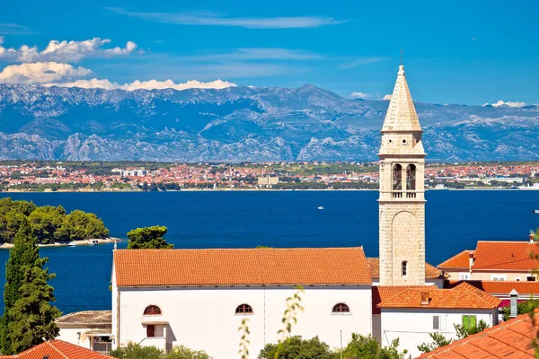 Archipiélago Zadar Kali Pueblo Iglesia Ugljan Vista Paisaje Del Mar —  Fotos de Stock