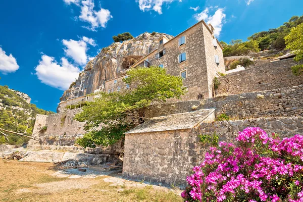 Pustinja Blaca Hermitage Hidden Stone Desert Canyon Brac Island Dalmatia — Stock Photo, Image