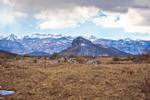 Region Lika Wzgórze Zir Góra Velebit Lika Widok Krajobrazu Chorwacja — Zdjęcie stockowe