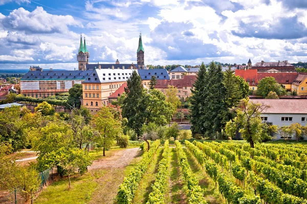 Bamberg Ciudad Bamberg Vista Desde Los Viñedos Michaelsberg Plaza Bamberger —  Fotos de Stock