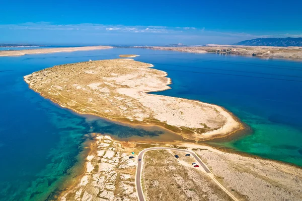 Zecevo Doorgang Stenen Onbewoond Eiland Zecevo Velebit Uitzicht Bergen Zadar — Stockfoto